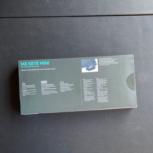 Logitech MX Keys Mini Wireless Keyboard - Graphite/Black - Picture 5 of 6